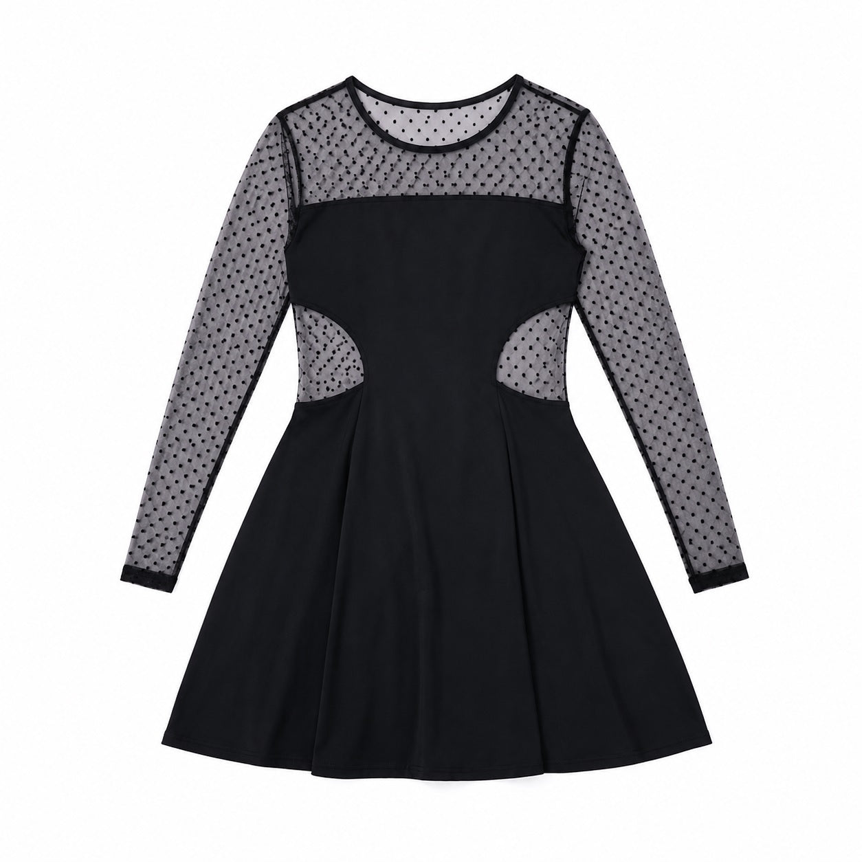 Mesh polka dress