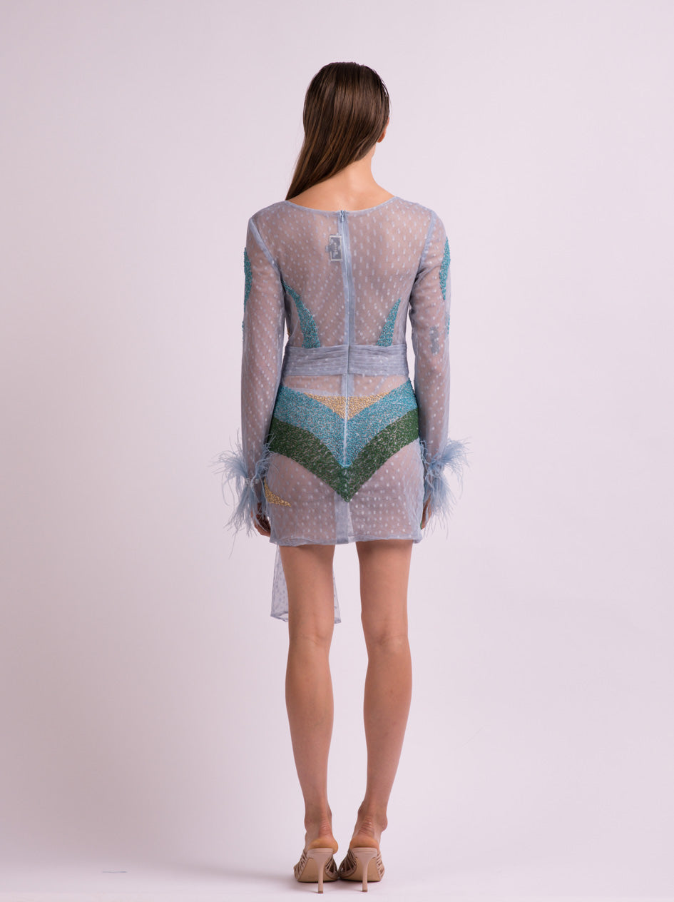 Camille dress blue
