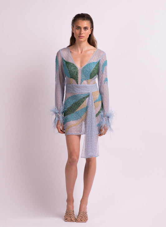 Camille dress blue