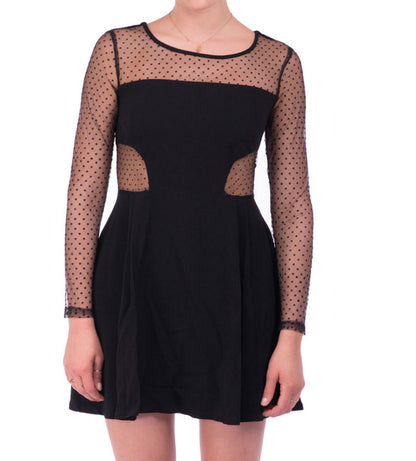 Mesh polka dress
